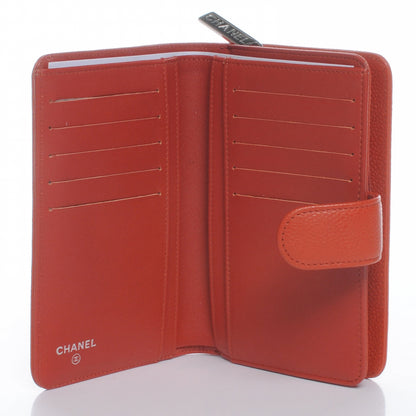 Chanel Caviar CC French Wallet Orange 5 of 9