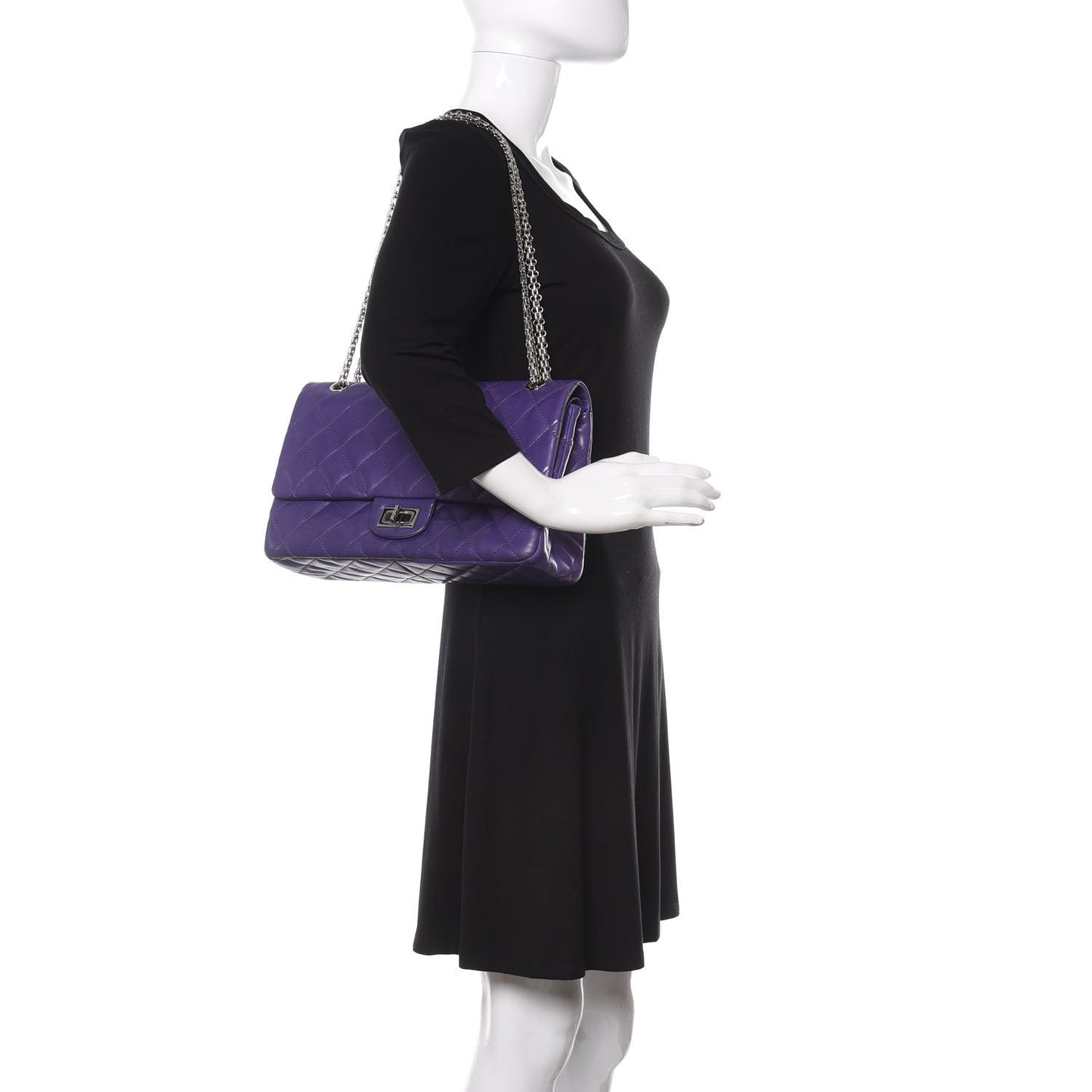 Lambskin 2.55 Reissue 227 Flap Purple