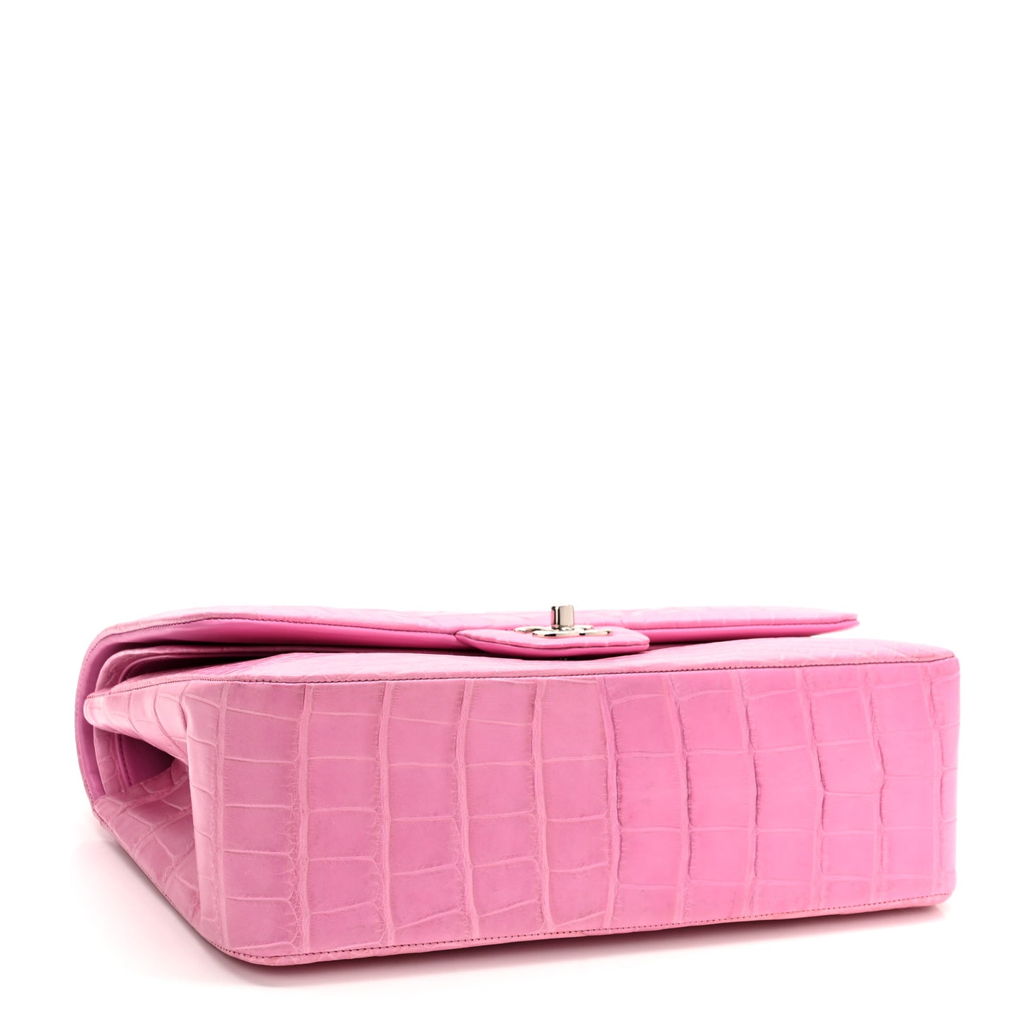 Alligator Jumbo Double Flap Pink