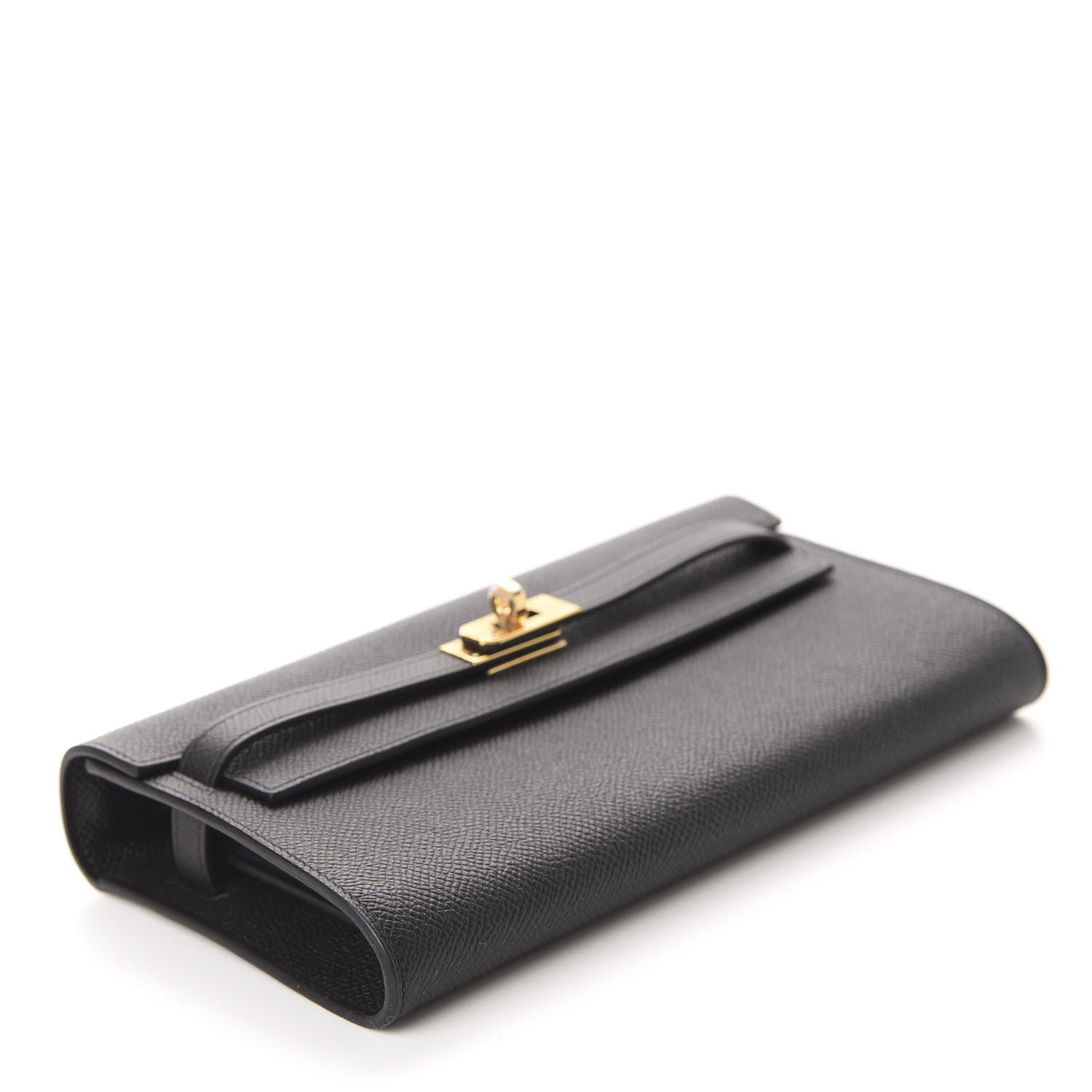 Hermes Epsom Kelly Wallet To Go Black 4 of 10