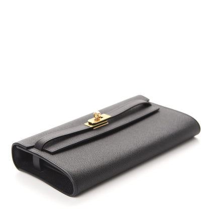 Hermes Epsom Kelly Wallet To Go Black 4 of 10