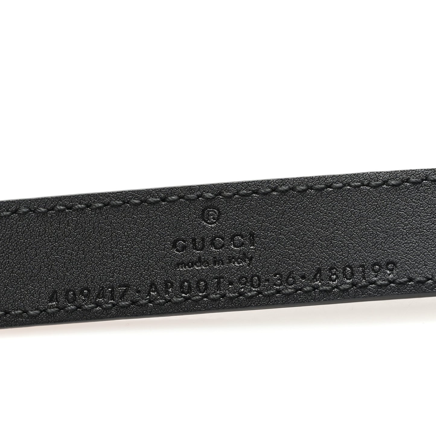 Calfskin Double G 20mm Belt 90 36 Black