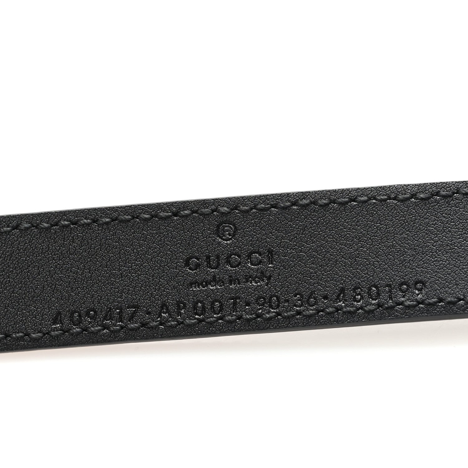 Gucci Calfskin Double G 20mm Belt 90 36 Black 3 of 5