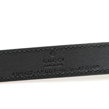 Gucci Calfskin Double G 20mm Belt 90 36 Black 3 of 5