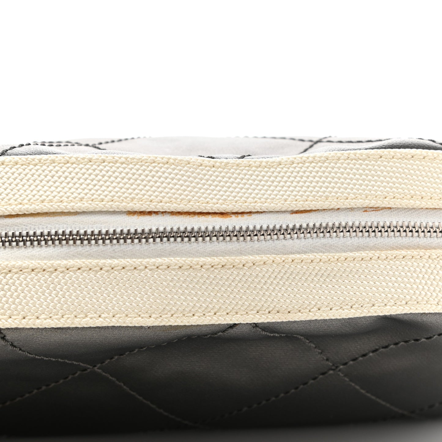 Coated Canvas Paris Biarritz Makeup Pouch Silver