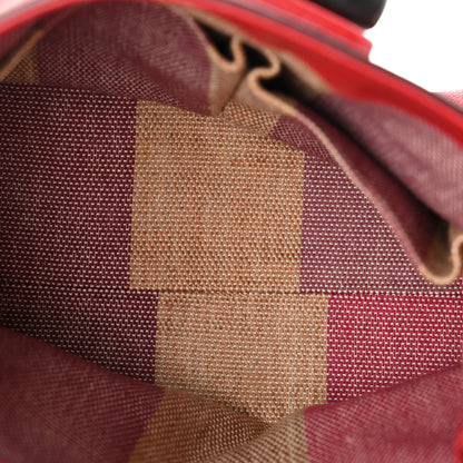Gucci Cellarius Calfskin Small Bamboo Daily Top Handle Bag Hibiscus Red 5 of 9