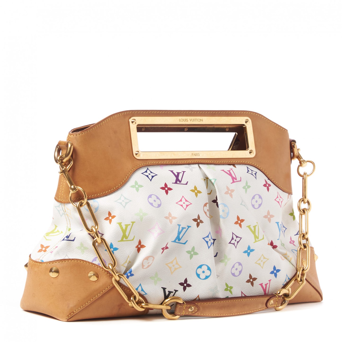 Monogram Multicolor Judy GM White