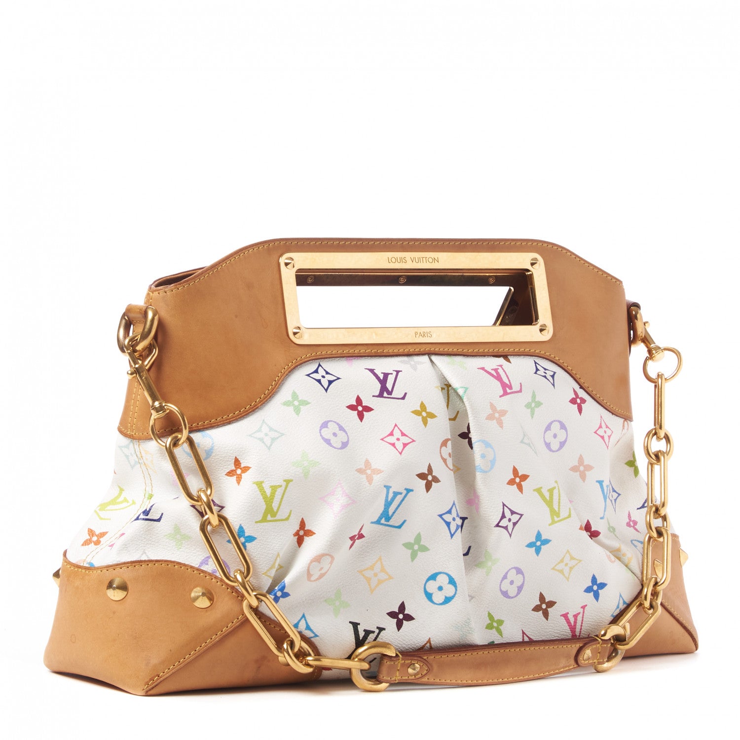 Louis Vuitton Monogram Multicolor Judy GM White 3 of 8