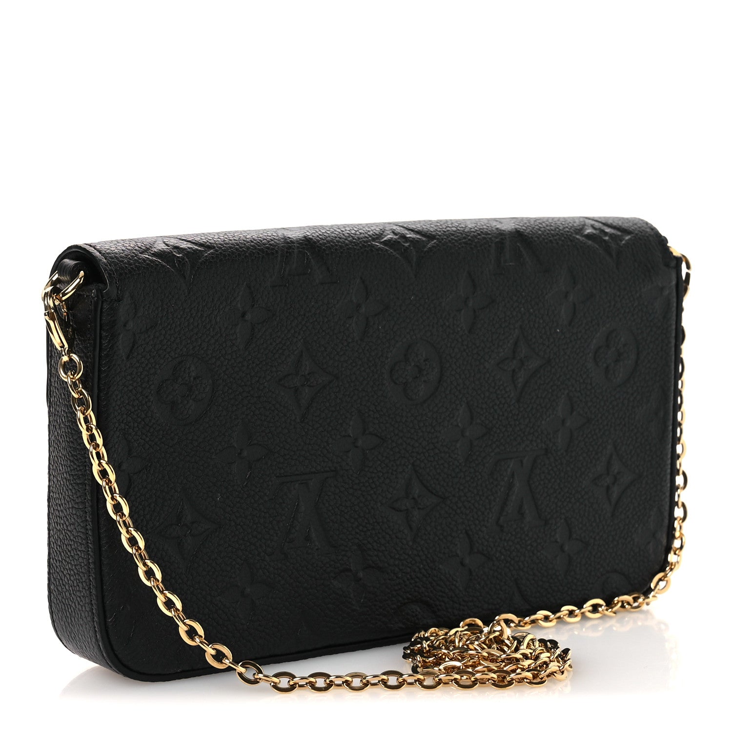 Louis Vuitton Empreinte Pochette Felicie Chain Wallet Black 4 of 11