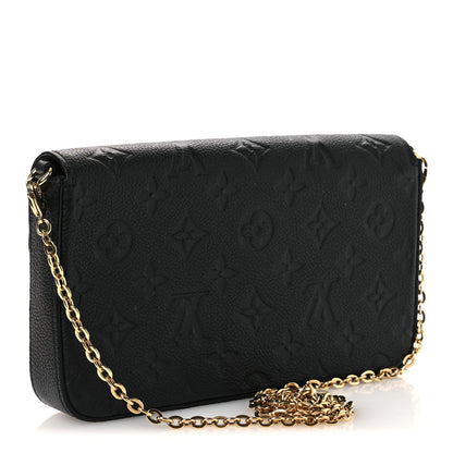 Louis Vuitton Empreinte Pochette Felicie Chain Wallet Black 4 of 11