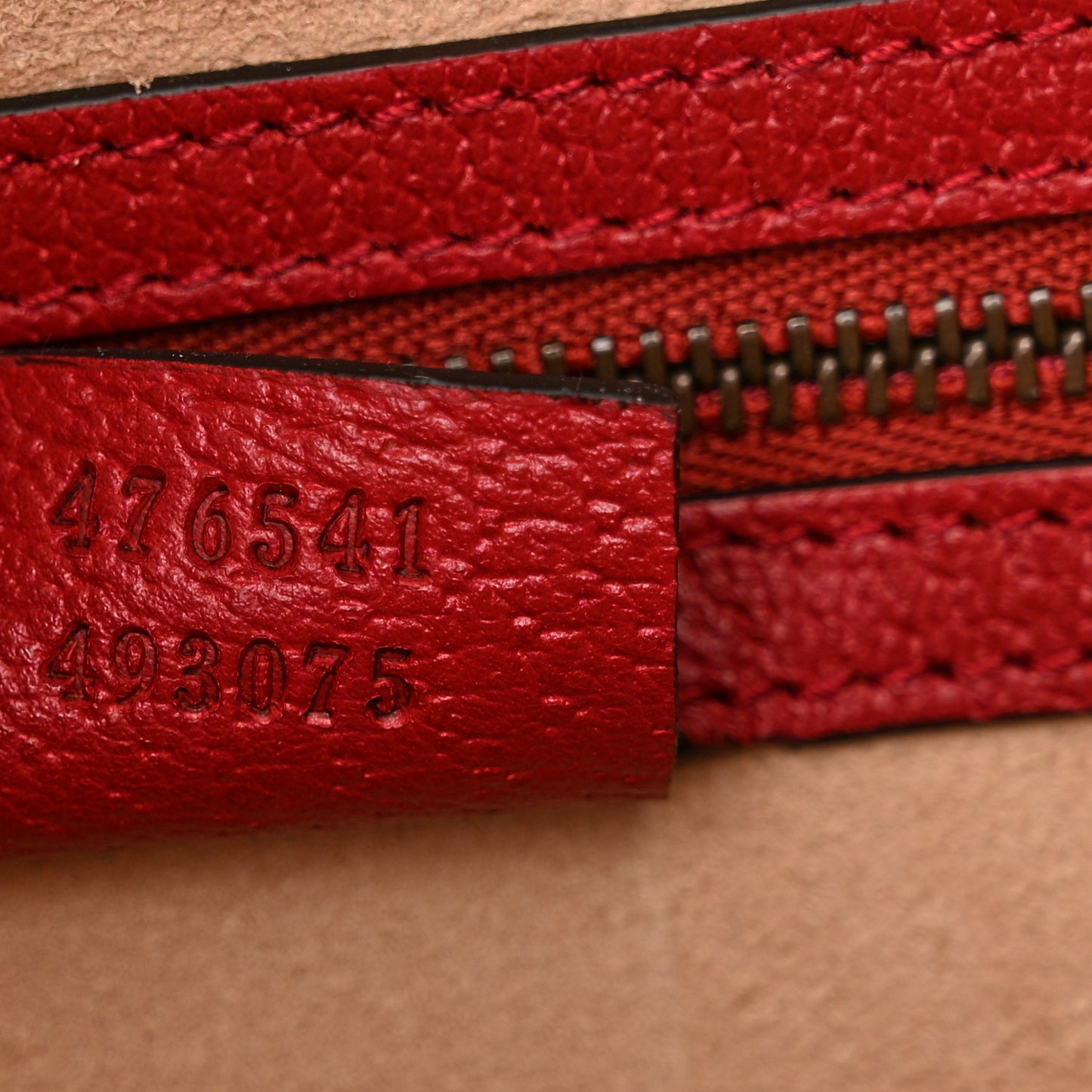 GG Supreme Monogram Small Queen Margaret Top Handle Bag Red