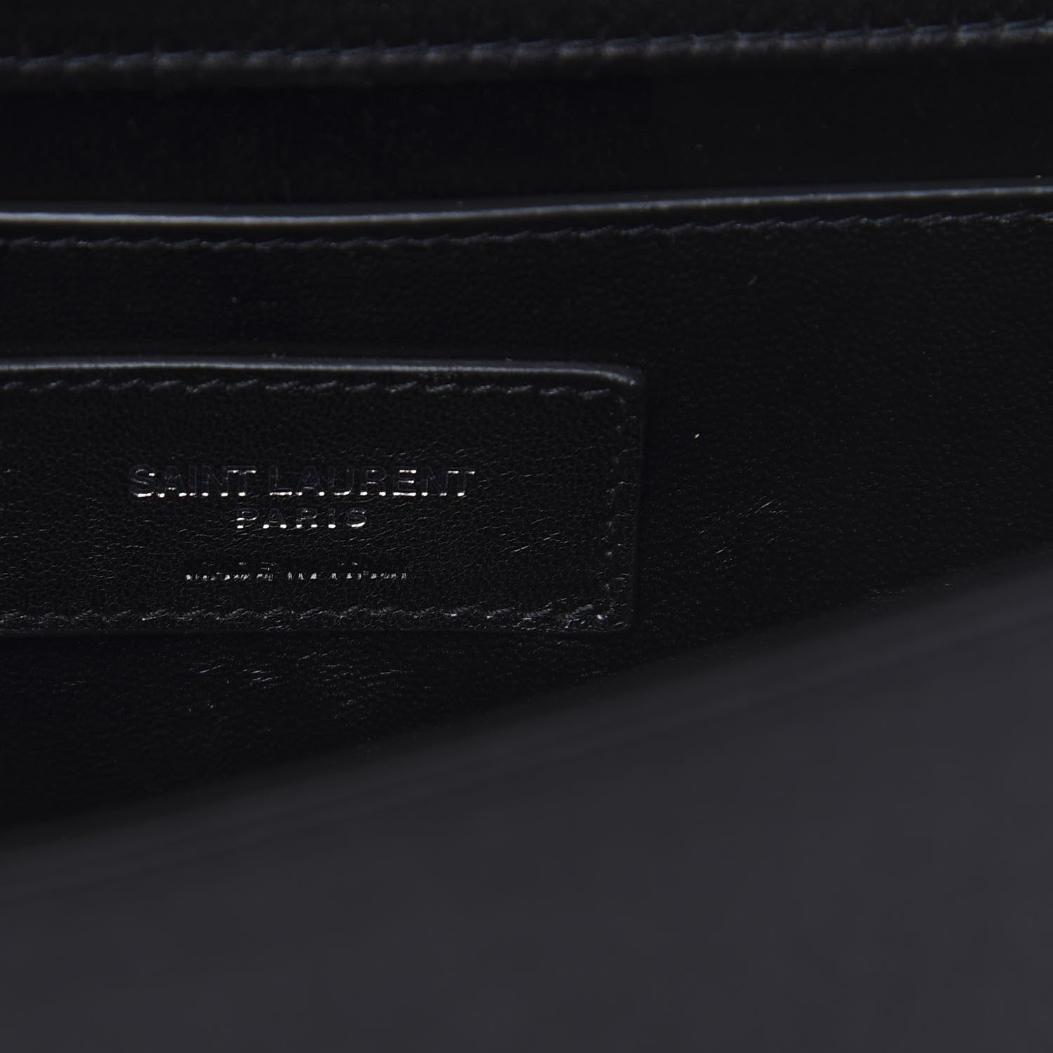 Saint Laurent Satin Sequin Zebra Small Monogram Kate Tassel Satchel Black White 6 of 9