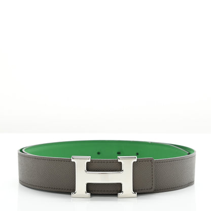 Hermes Epsom Swift 32mm H Belt 90 Bambou Etain 1 of 7