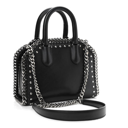 Stella McCartney Eco Alter Nappa Mini Falabella Box Bird Top Handle Bag Black 3 of 10