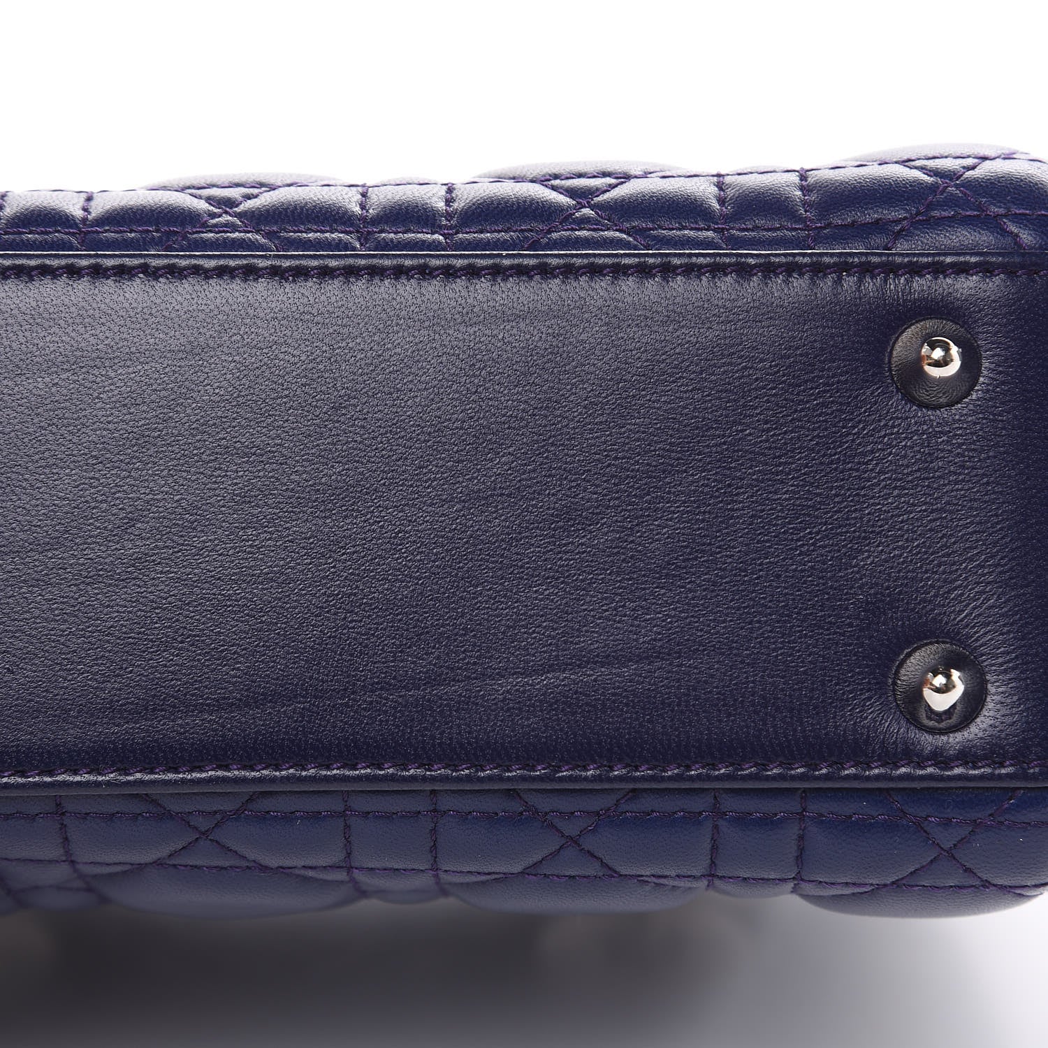 Christian Dior Lambskin Cannage Small Lucky Badges My Lady Dior Navy 10 of 15