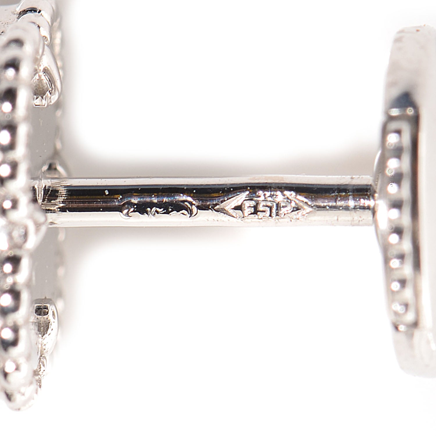 Van Cleef & Arpels 18K White Gold Mother of Pearl Sweet Alhambra Earrings 6 of 7