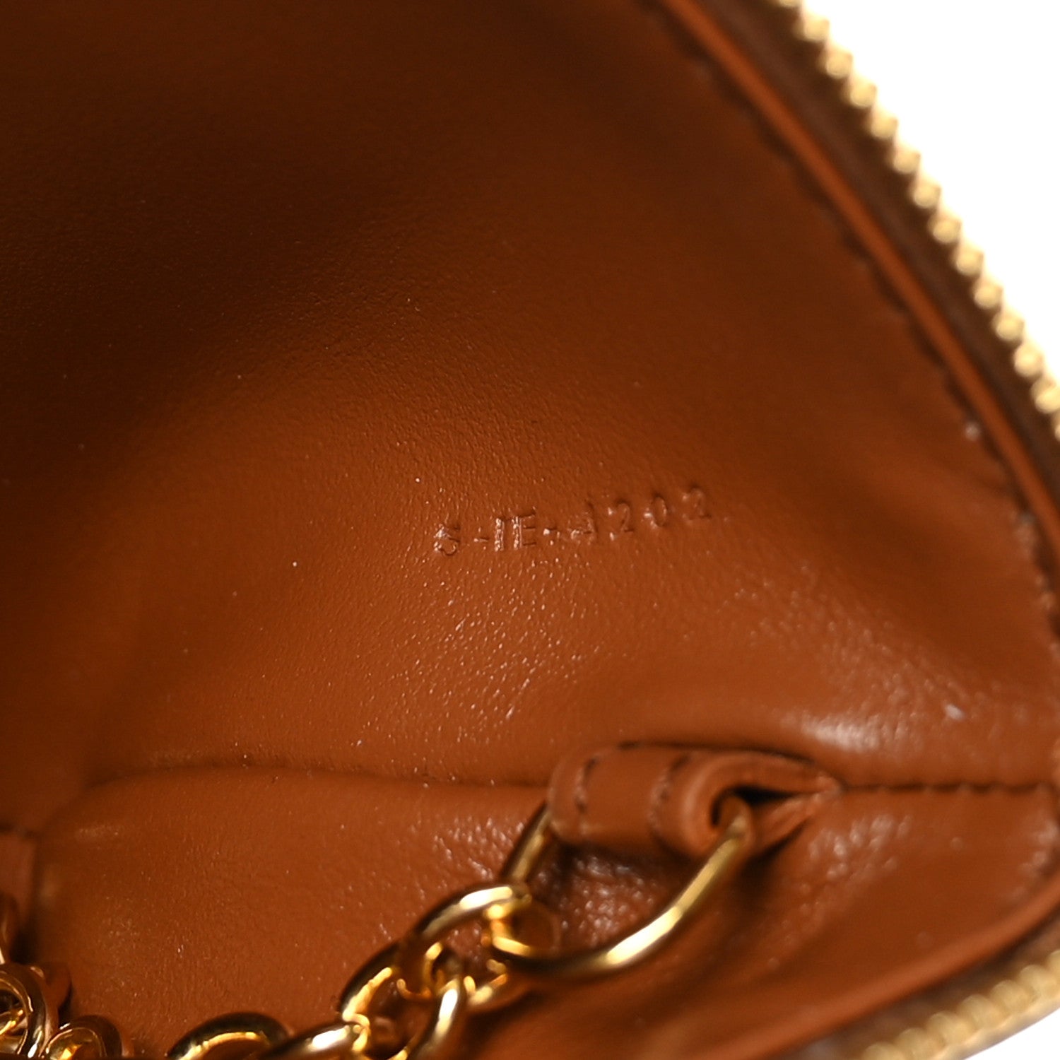 Celine Smooth Calfskin Cuir Triomphe Coin and Card Pouch With Hook Tan 7 of 7