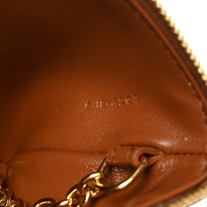 Celine Smooth Calfskin Cuir Triomphe Coin and Card Pouch With Hook Tan 7 of 7