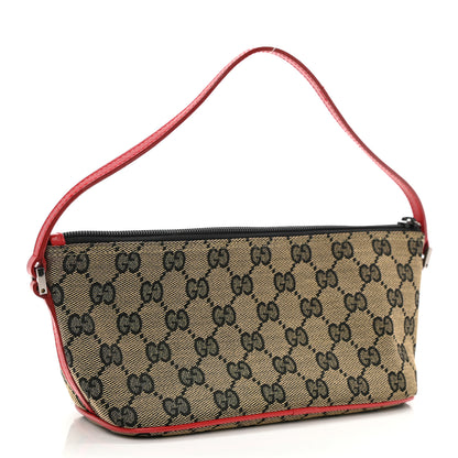 Gucci Monogram Boat Pochette Red 3 of 12