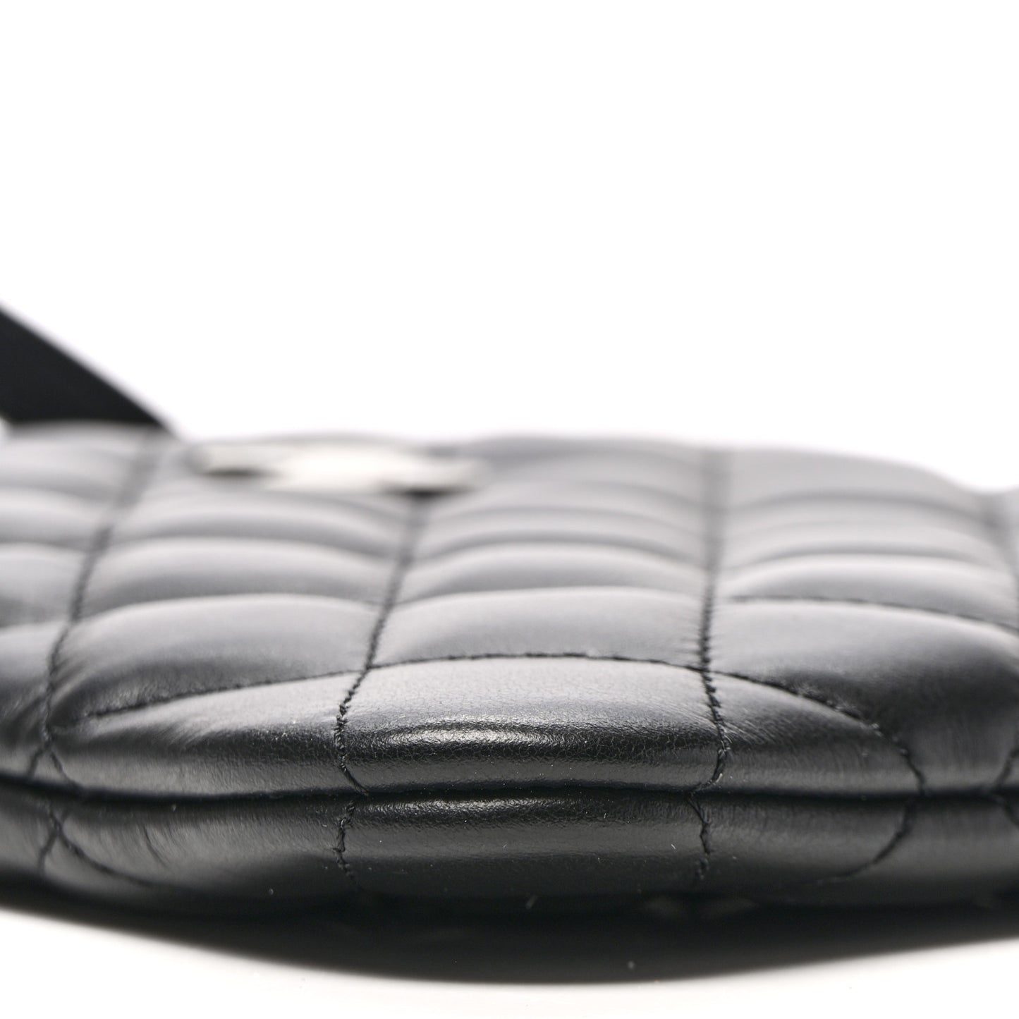 Lambskin Quilted Crossbody Bag Black