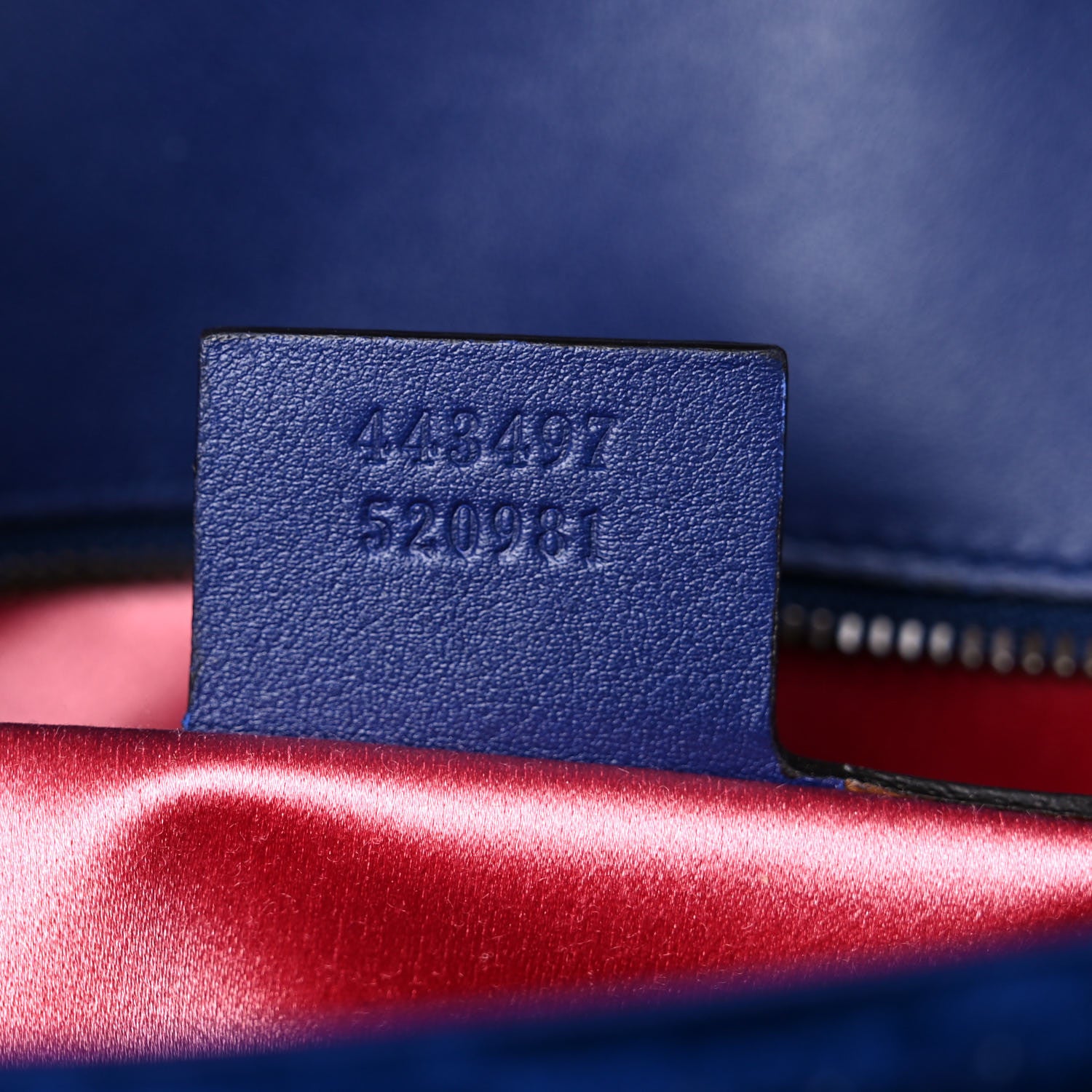 Gucci Velvet Matelasse Small GG Marmont Shoulder Bag Cobalt Blue 7 of 10