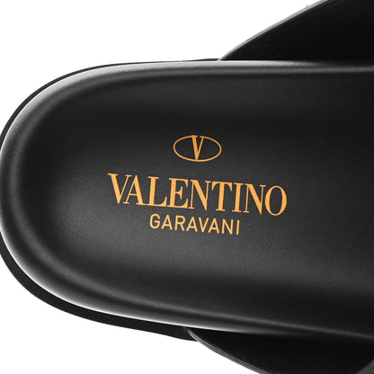 Valentino Garavani Nappa One Stud Slide Sandals 39 Black 7 of 9