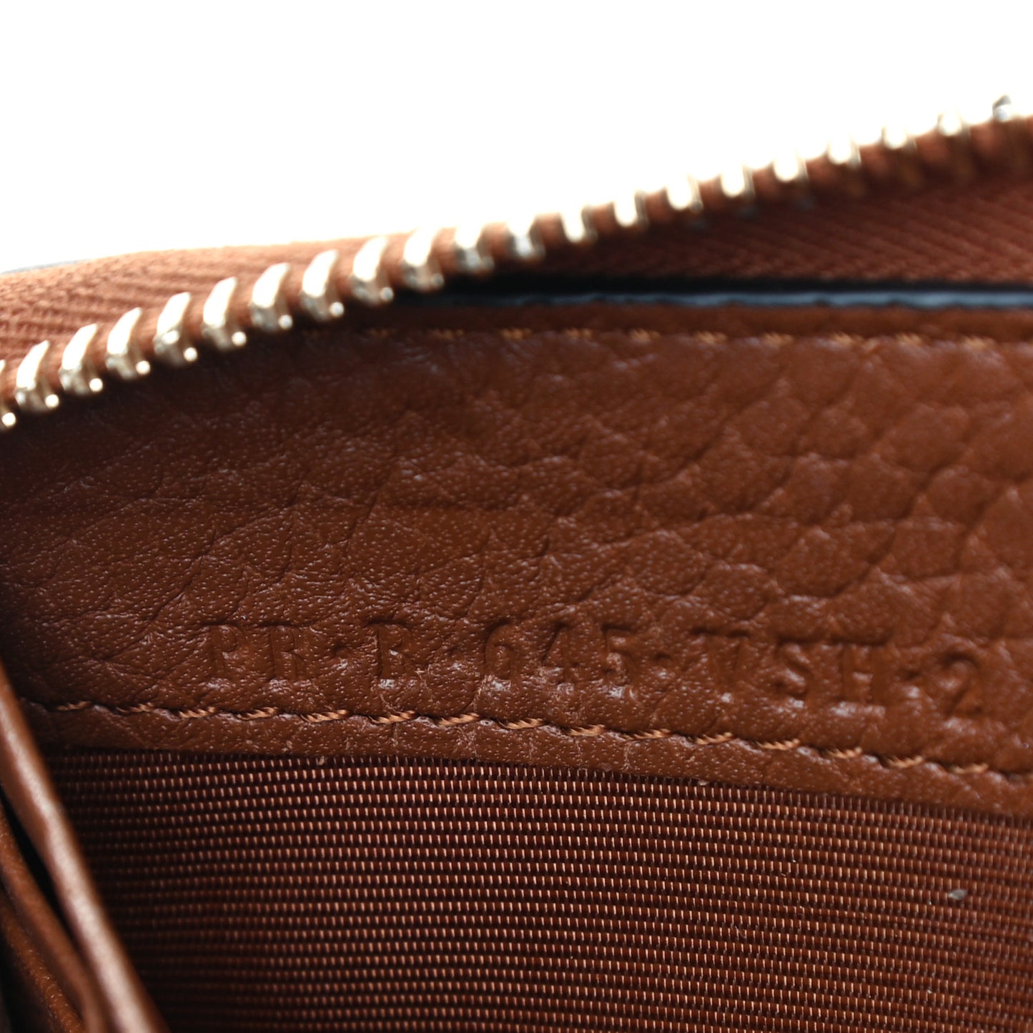 Pebbled Calfskin Rockstud Zip Around Wallet Bright Cognac