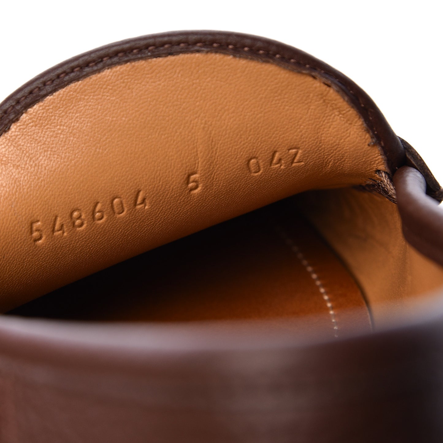 Hebron Calfskin Mens Horsebit Loafers 5 Light Brown