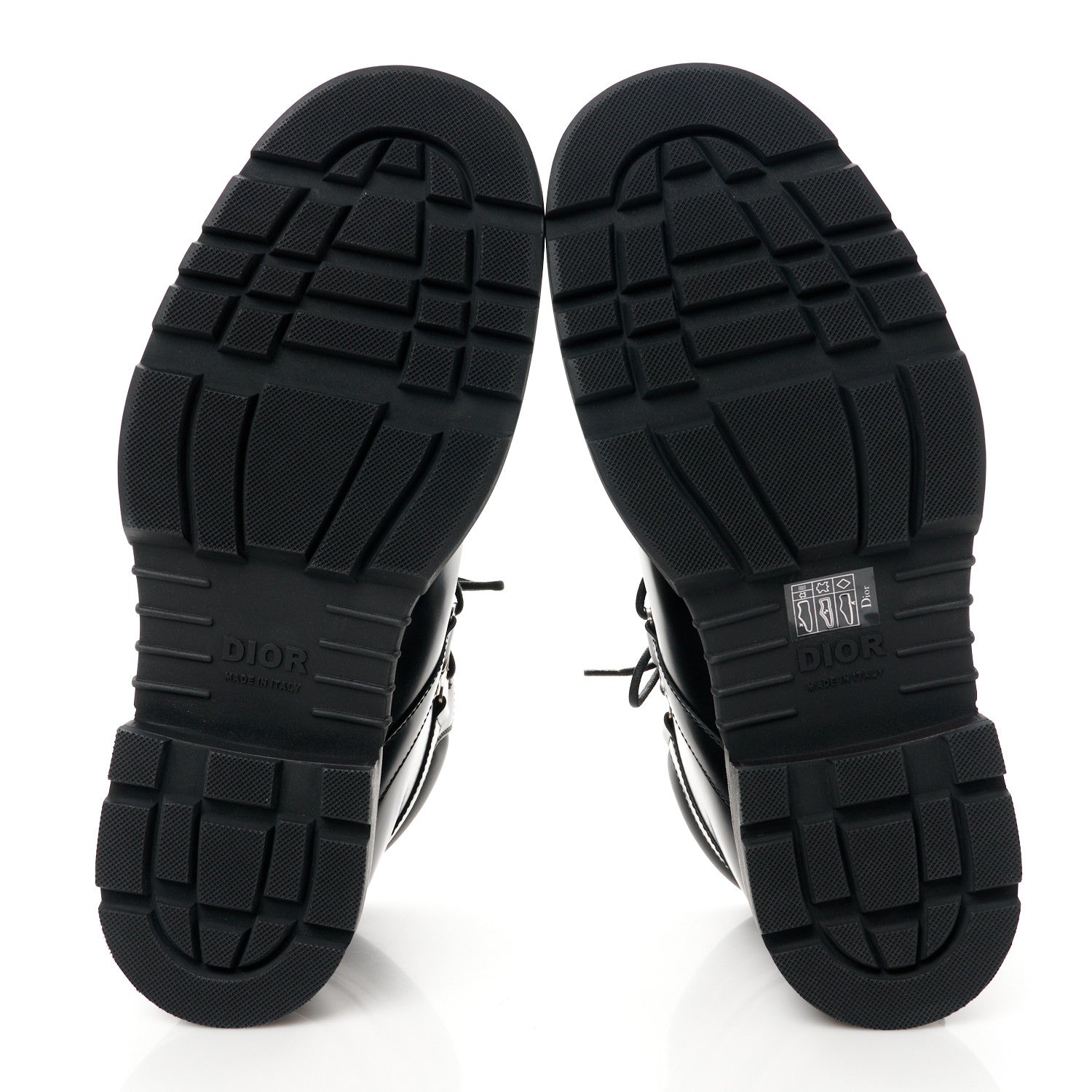 Christian Dior Oblique Calfskin Mens Explorer II Buckle Hiking Boots 45 Black Blue 5 of 9