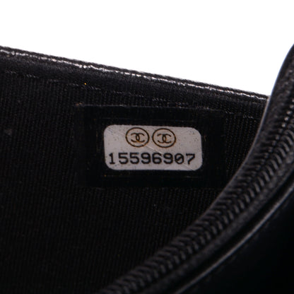 Chanel Caviar Sevruga Wallet On Chain WOC Black 8 of 8