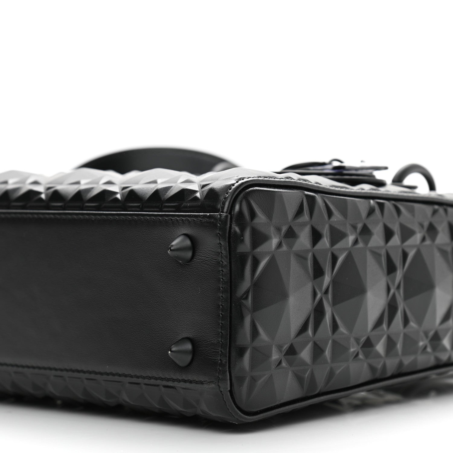 Christian Dior Calfskin Cannage Diamond Small My ABCDior Lady Dior Black 10 of 10