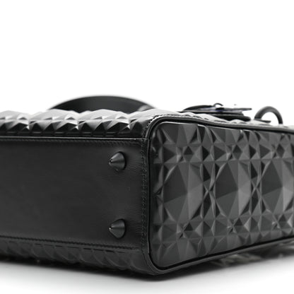 Christian Dior Calfskin Cannage Diamond Small My ABCDior Lady Dior Black 10 of 10