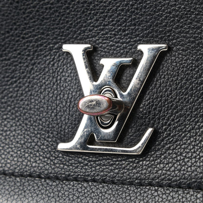 Louis Vuitton Calfskin Lockme II Chain Bag BB Black 7 of 7
