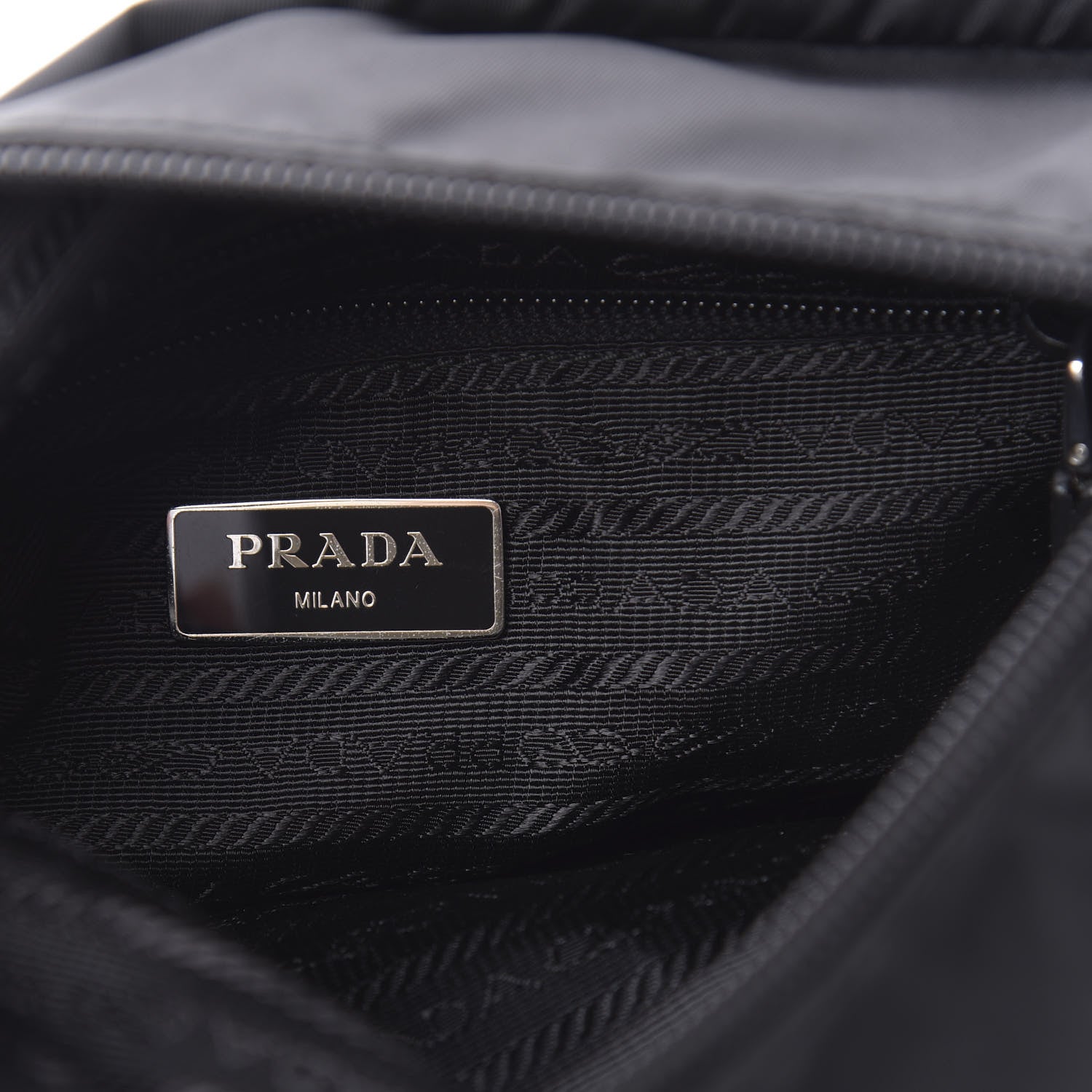 Prada Nylon Vela Messenger Black 6 of 10