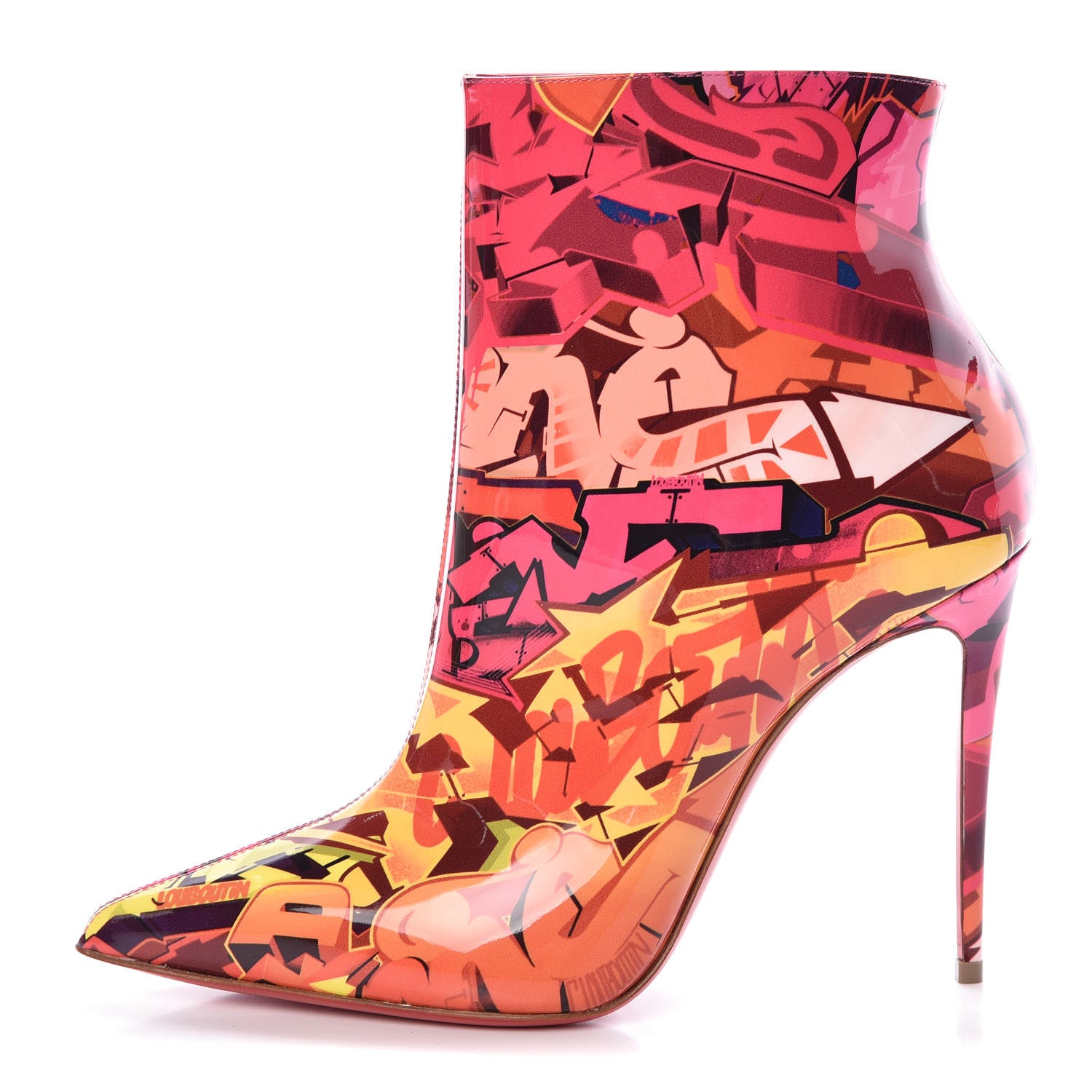 Christian Louboutin Patent Metrograf So Kate Booty 100 Ankle Boots 38 Multicolor 1 of 8