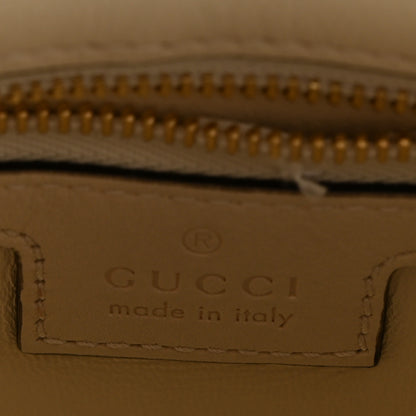 Gucci Roxy Calfskin Blondie Chain Shoulder Flap Bag Mystic White 6 of 11