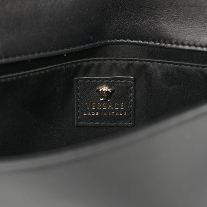 Versace Patent Palazzo Medusa Chain Evening Bag Black 6 of 12