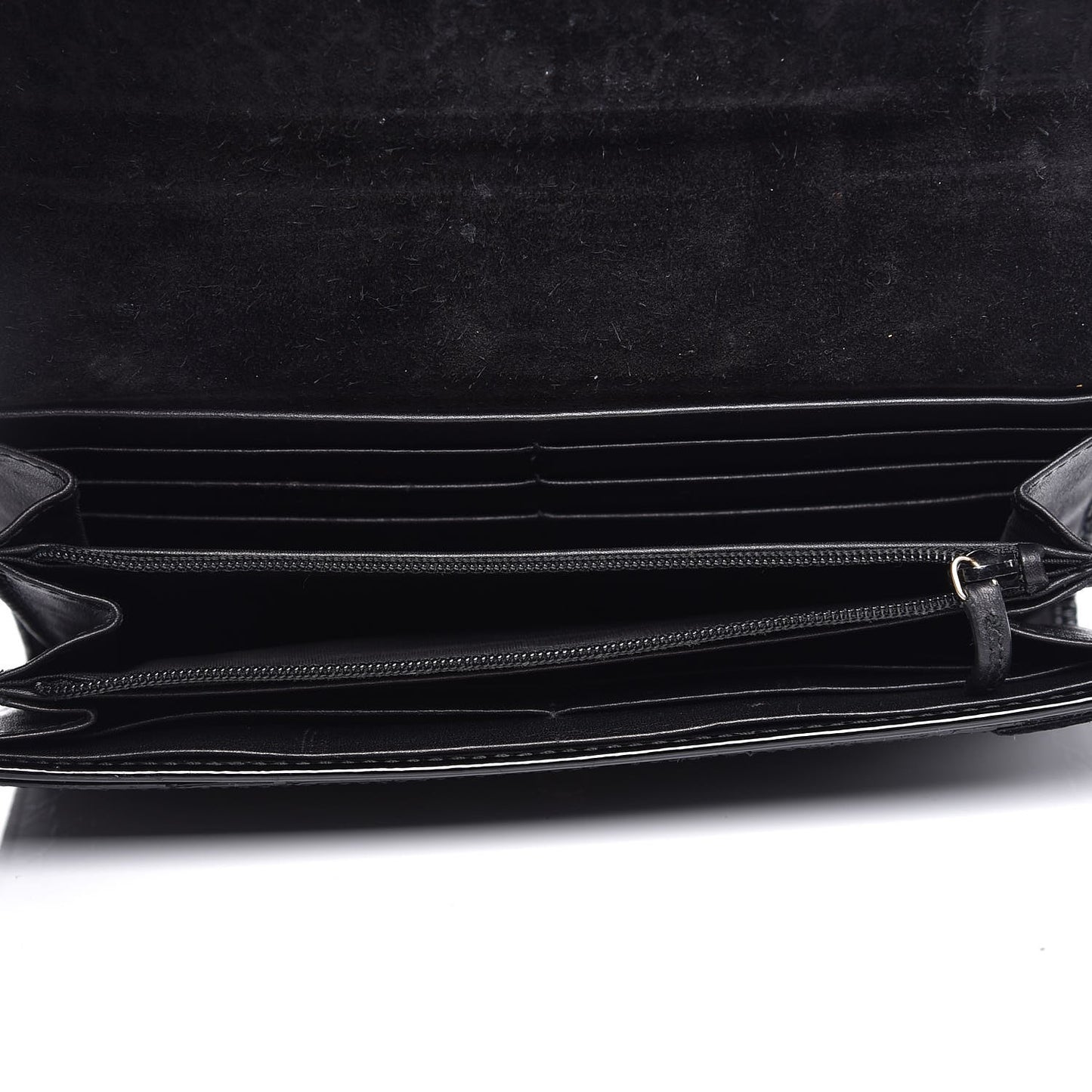 Patent Microguccissima Nice Wallet Black