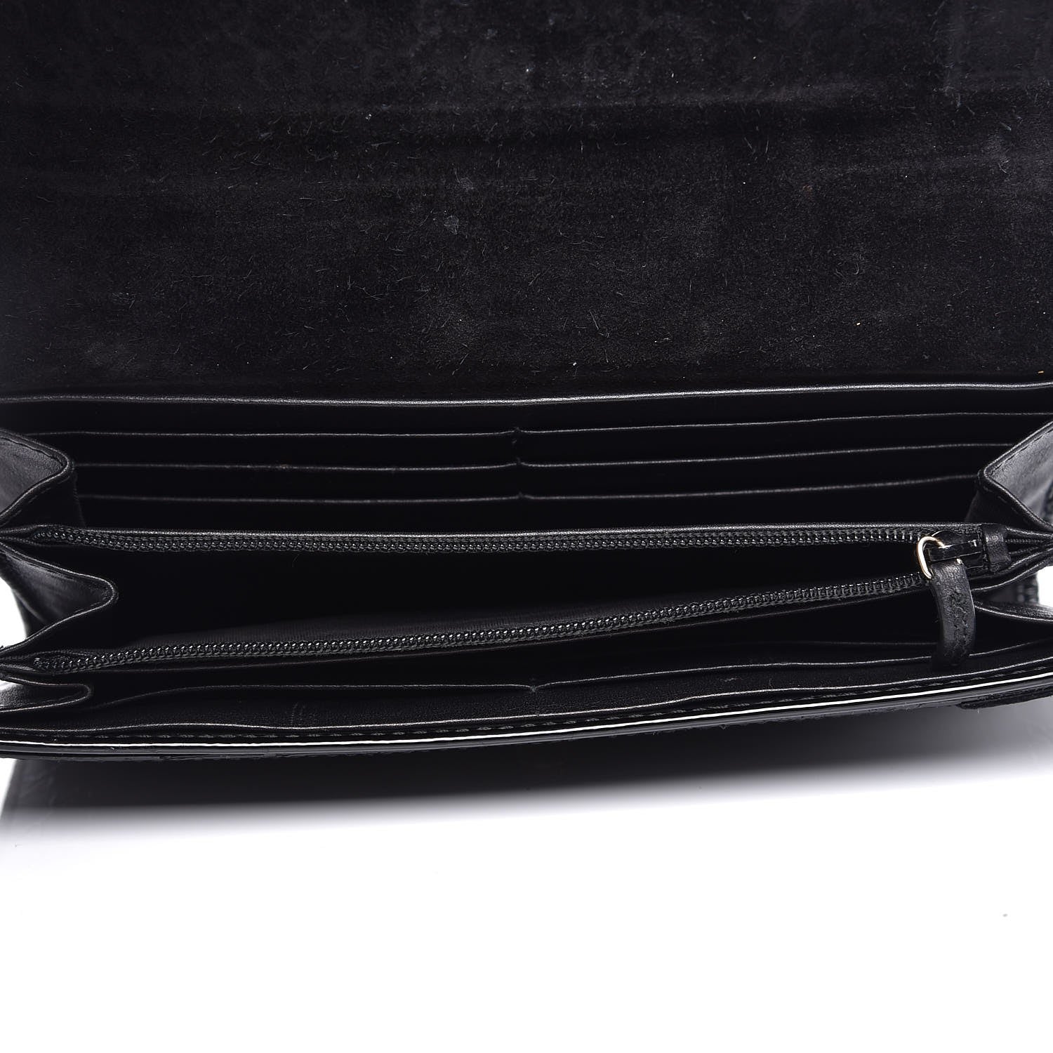 Gucci Patent Microguccissima Nice Wallet Black 5 of 6