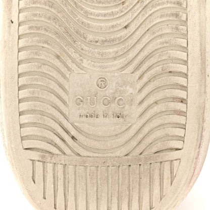Gucci Calfskin Ayers Bee Embroidered Womens Ace Sneakers 39.5 White Green 15 of 20