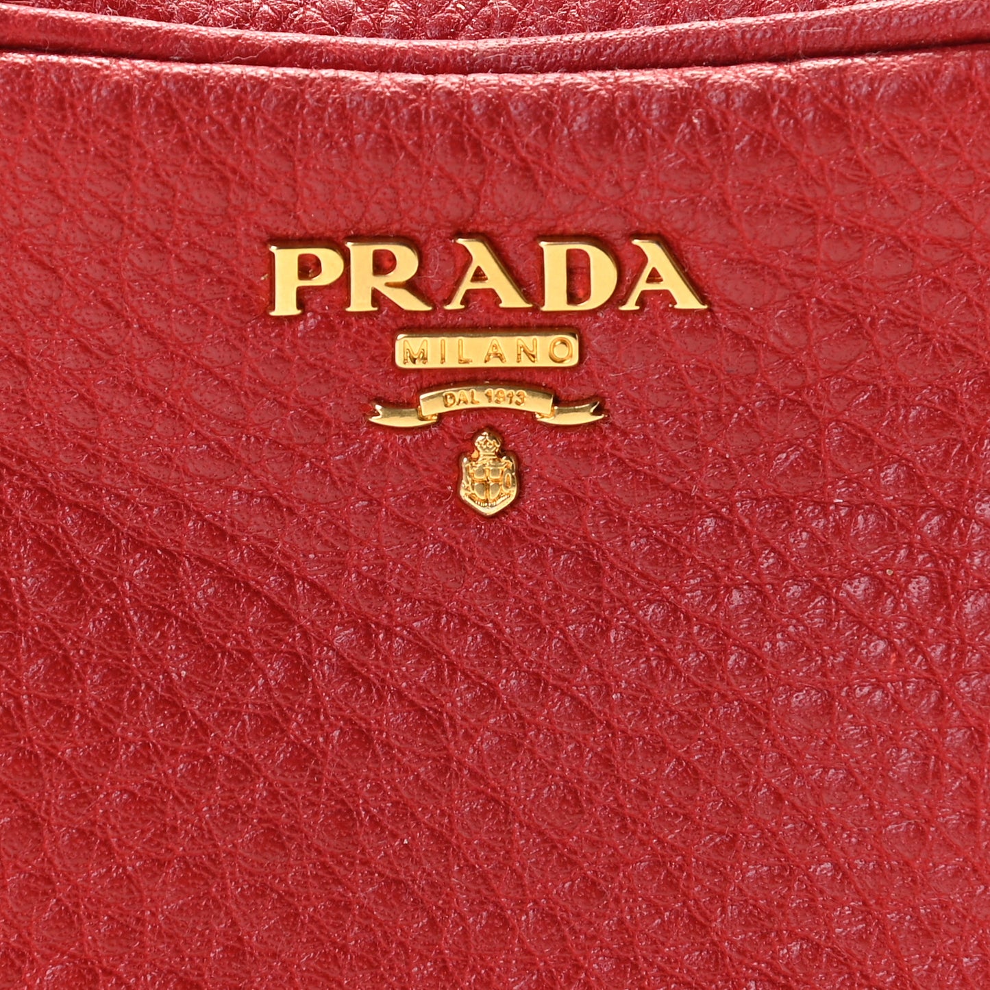 Vitello Daino Mini Camera Crossbody Rosso