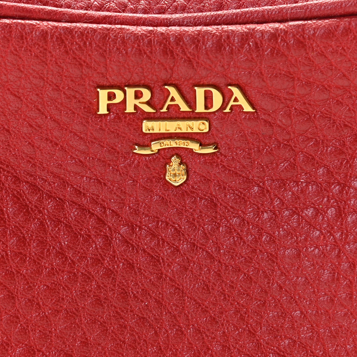 Prada Vitello Daino Mini Camera Crossbody Rosso 8 of 9
