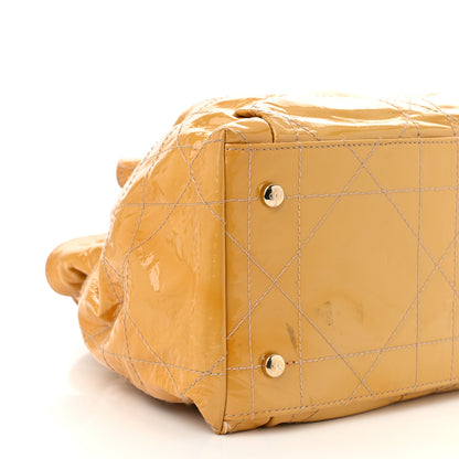 Christian Dior Patent Cannage Medium Le Trente Tote Beige 9 of 13