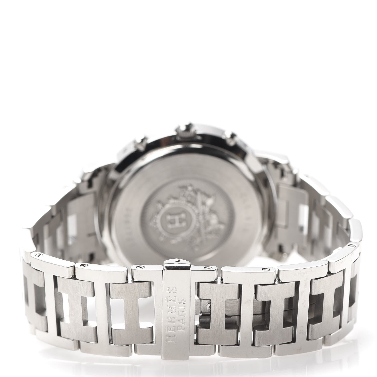 Hermes Stainless Steel 38mm Clipper Chronograph Quartz Watch 4 of 6