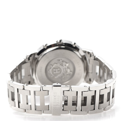 Hermes Stainless Steel 38mm Clipper Chronograph Quartz Watch 4 of 6
