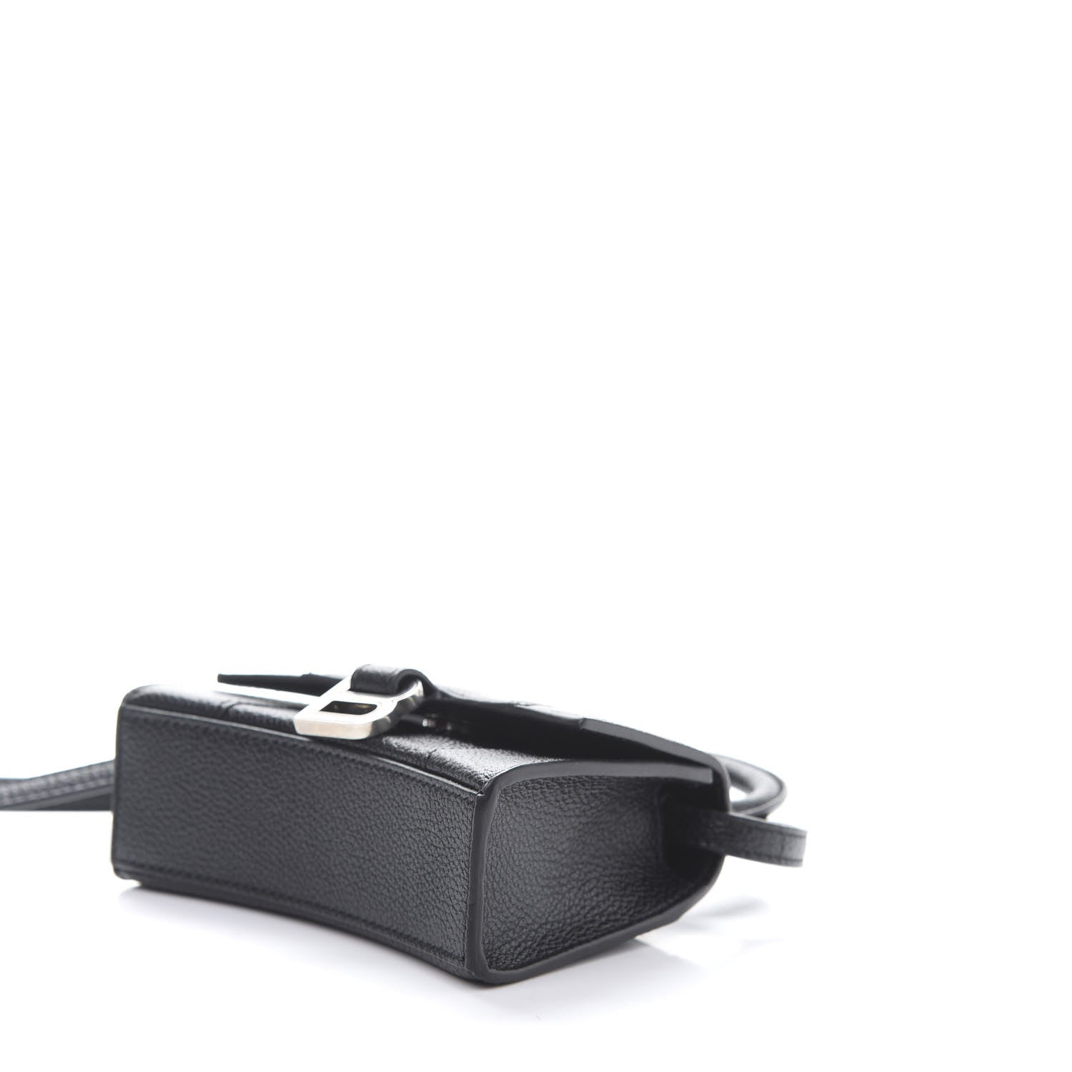 Balenciaga Grained Calfskin Hourglass Top Handle Bag Mini Black 8 of 10