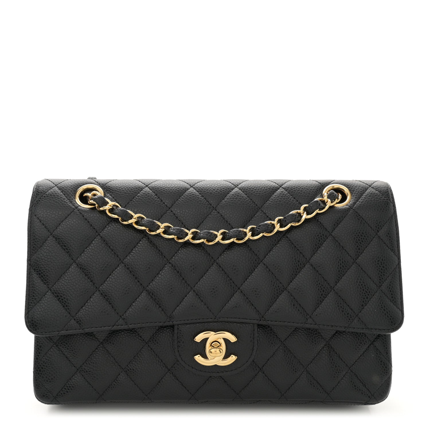 Chanel Caviar Quilted Medium Double Flap Black 1 of 10