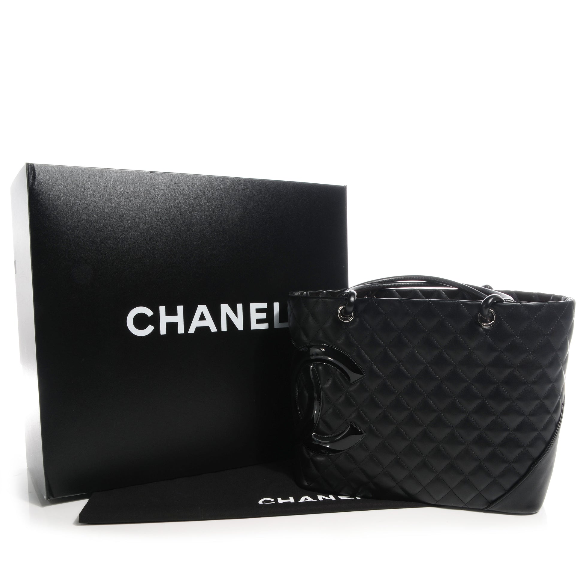 Chanel Calfskin Quilted Large Cambon Tote Black 8 of 8