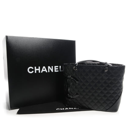 Chanel Calfskin Quilted Large Cambon Tote Black 8 of 8