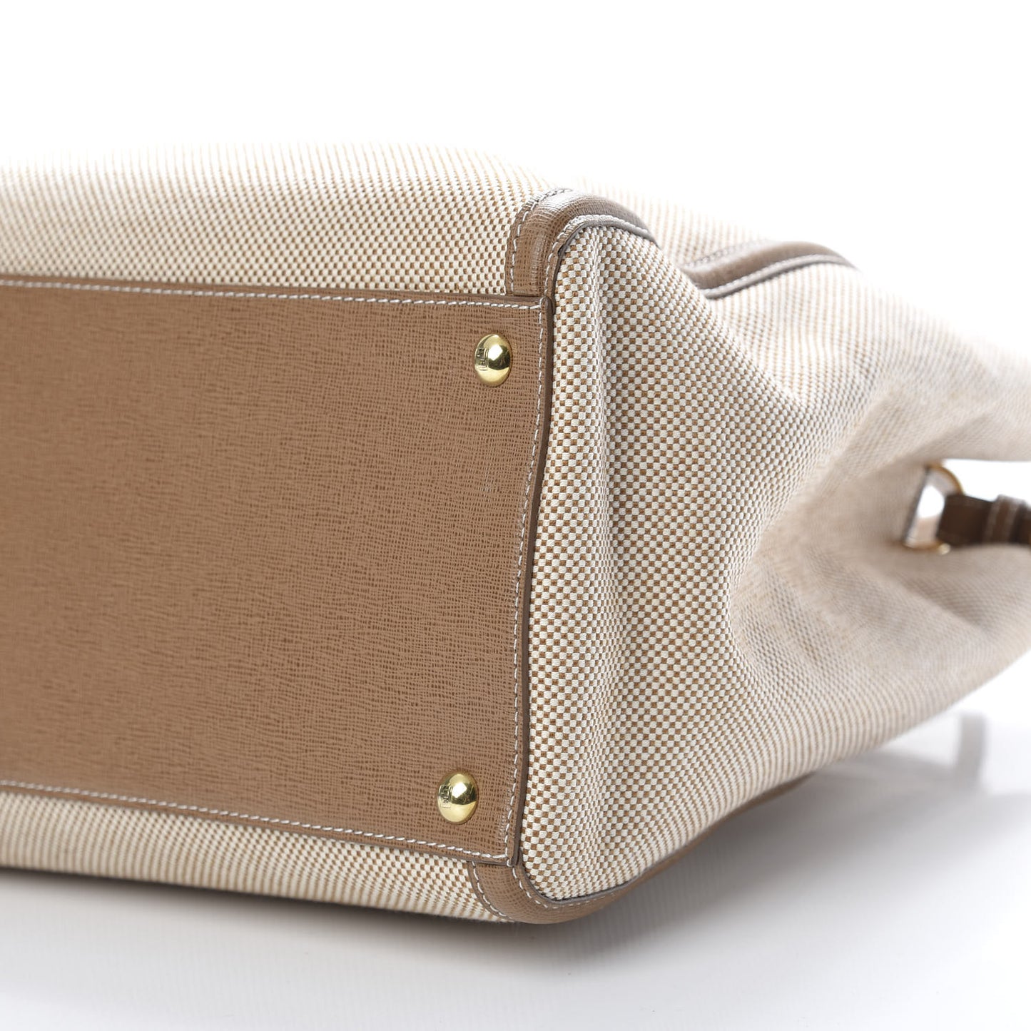 Canvas Vitello Regular 2Jours Tote Natural Brown